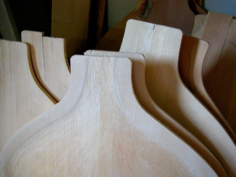 carved spruce tops